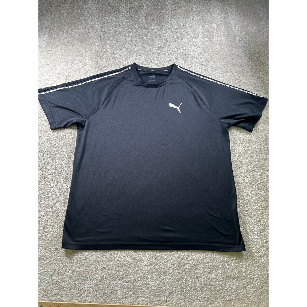 Puma T-Shirt Men's Black XL Moisture-Wicking Athletic Tee